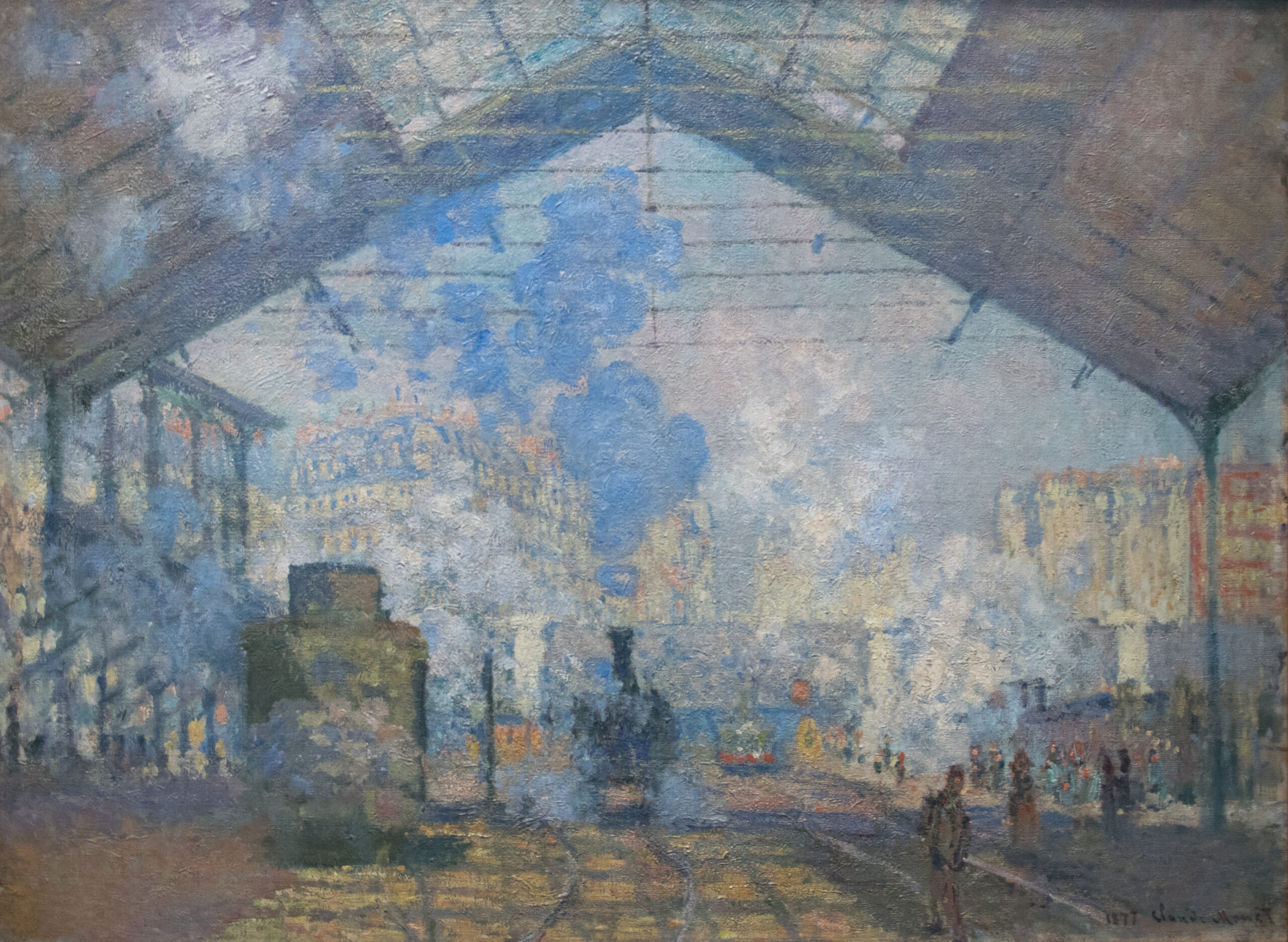 クロード＝モネ『サン＝ラザール駅』1877年、オルセー美術館